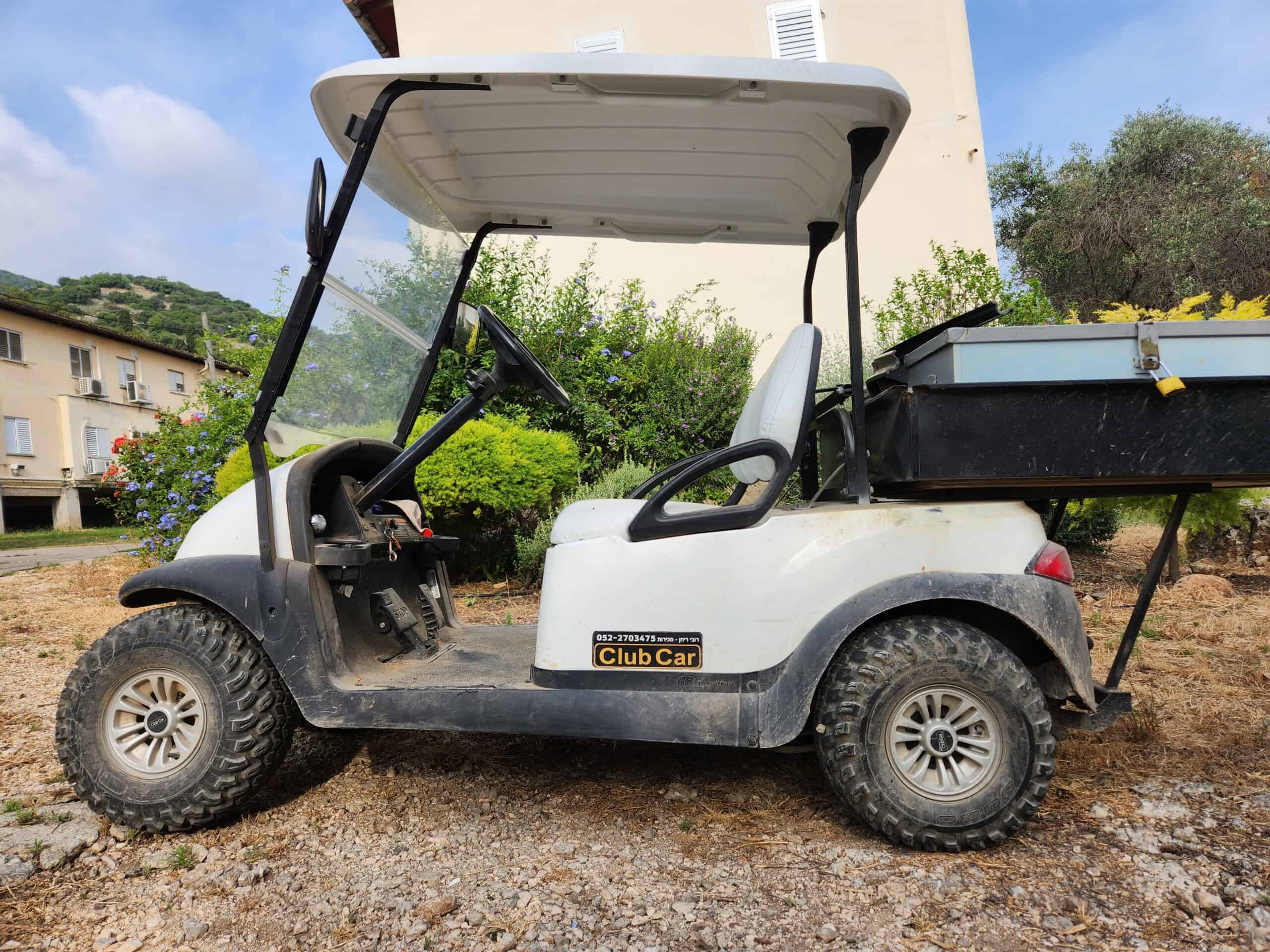 CLUB CAR מוגבה עם ארגז אחורי יד שנייה