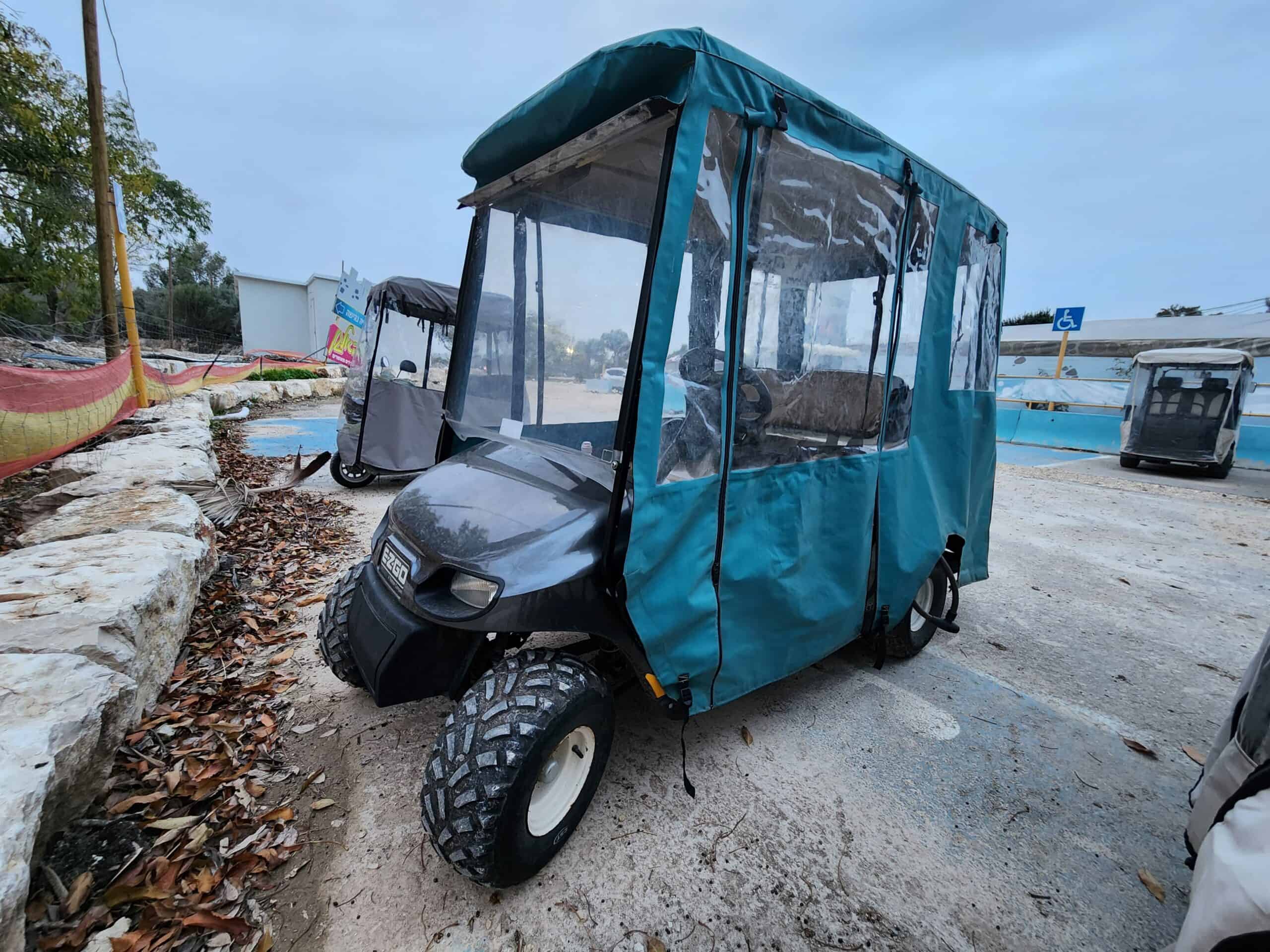 EZGO מוגבה עם גלגלי שטח כחדש