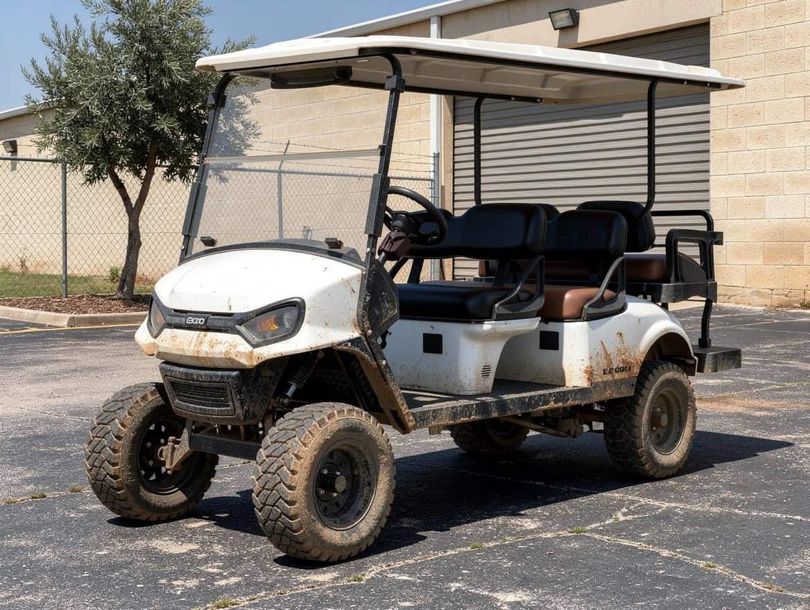 EZGO מוגבה עם גלגלי שטח